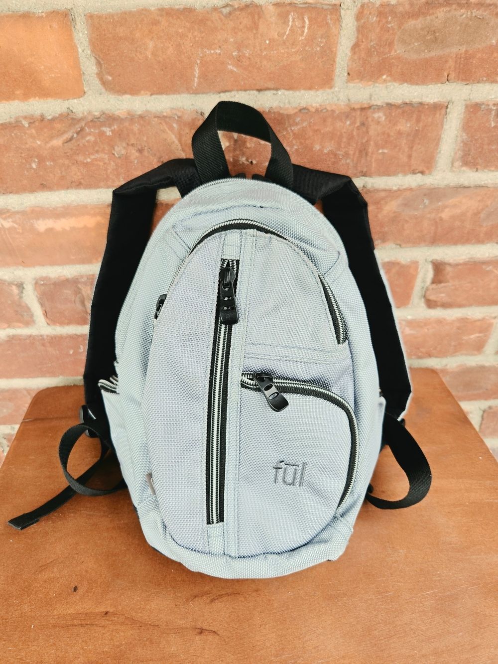 Ful Blue Mini Backpack Textured Travel Daypack